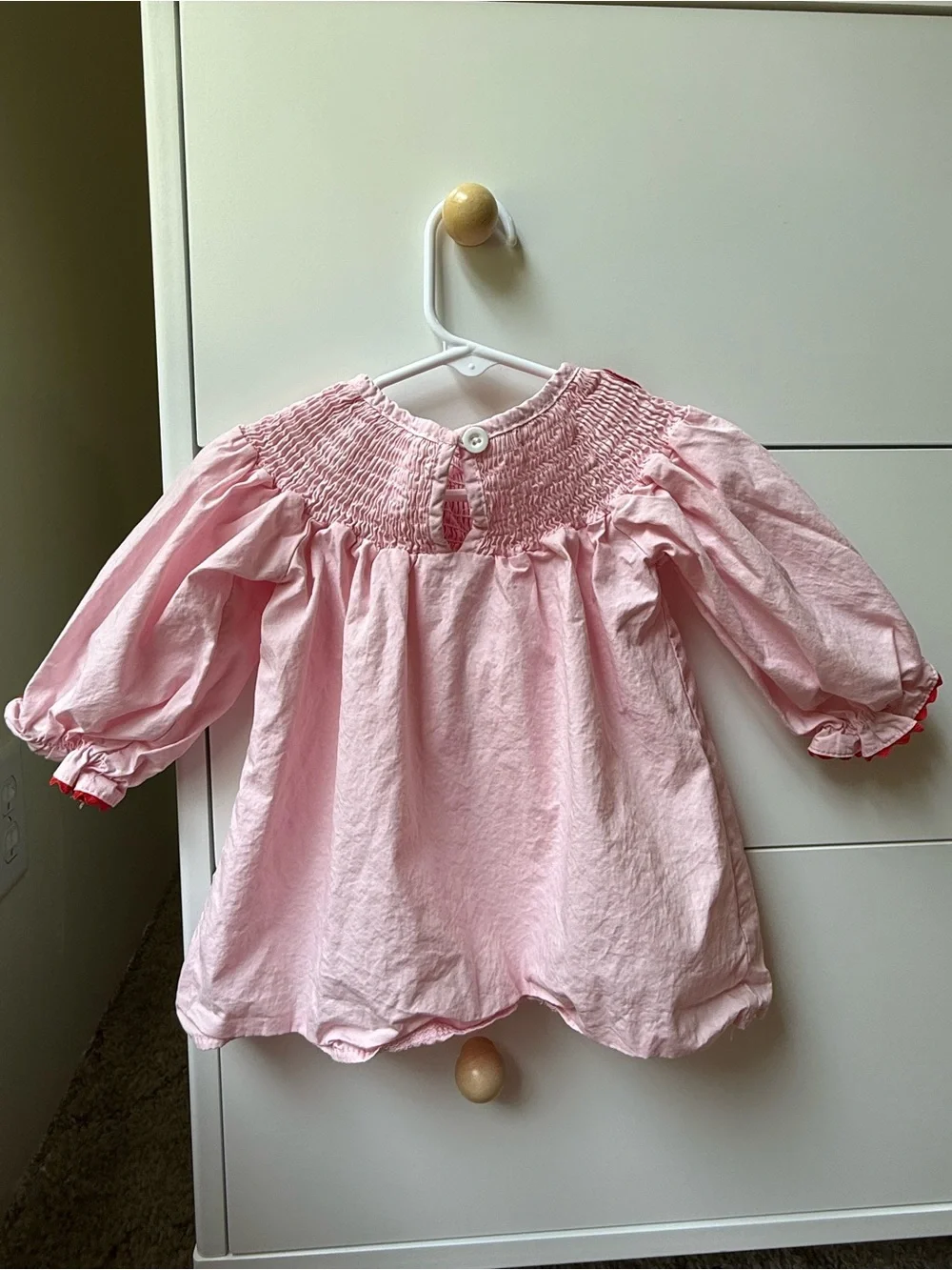 Valentine’s Day smocked dress